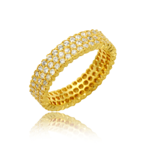 Złoty Pierścionek z Cyrkoniami