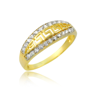 Złoty Pierścionek z Cyrkoniami