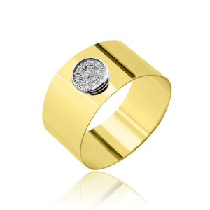 Złoty Pierścionek z Cyrkoniami
