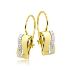 Złote Kolczyki Rodowane